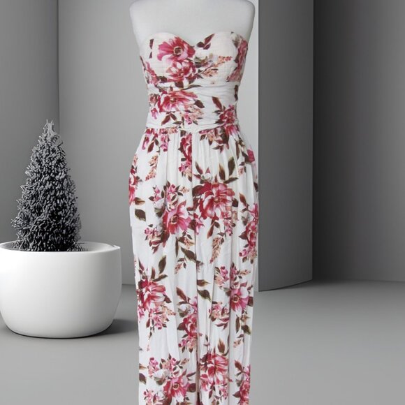 BAND OF THE GYPSIES LADIES STRAPLESS BOHO JUMPSUIT Pants - BAND OF THE GYPSIES LADIES STRAPLESS BOHO JUMPSUIT NWT